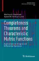 [PDF]Completeness Theorems and Characteristic Matrix Functions: Applications to Integral and Di...