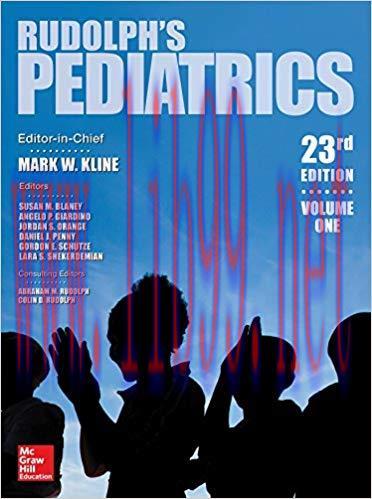 [PDF]Rudolph’s Pediatrics, 23rd Edition, 2 VOLUME Set （PDF+EPUB）