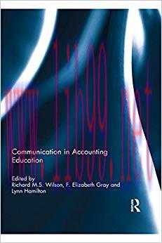 (PDF)Communication in Accounting Education 1st Edition