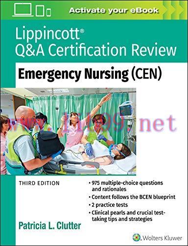 [AME]Lippincott Q&A Certification Review: Emergency Nursing (CEN), 3rd Edition (EPUB)