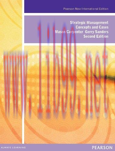 Strategic Management: Pearson New International Edition: Concepts and Cases 2nd Edition by Maso...