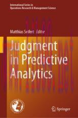 [PDF]Judgment in Predictive Analytics