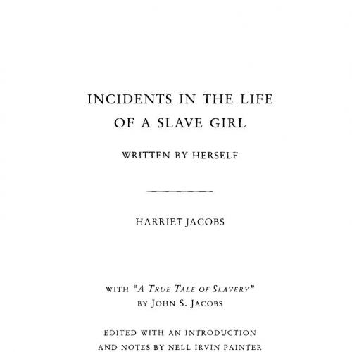 Incidents in the Life of a Slave Girl