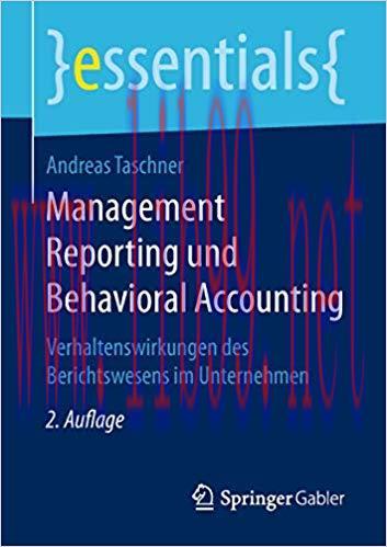 (PDF)Management Reporting und Behavioral Accounting: Verhaltenswirkungen des Berichtswesens im ...