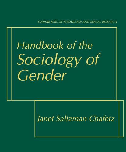 Handbook of the Sociology of Gender - Wei Zhi