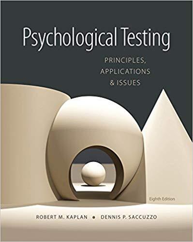(PDF)Psychological Testing Principles, Applications, and Issues 8th Edition