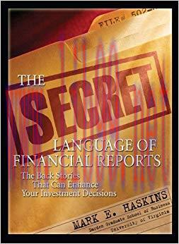 (PDF)The Secret Language of Financial Reports: The Back Stories That Can Enhance Your Investmen...