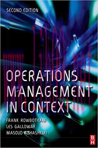 (PDF)Operations Management in Context 2nd Edition