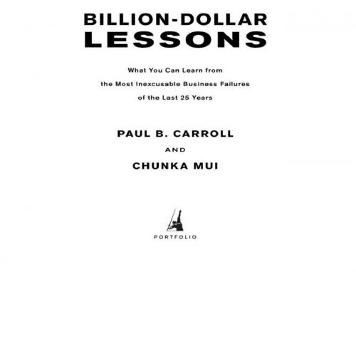 Billion Dollar Lessons