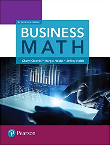 (Solution Manual)Business Math 11th Edition by Cheryl Cleaves.zip