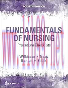 [AME]Procedure Checklists for Fundamentals of Nursing, 4th Edition (Original PDF)