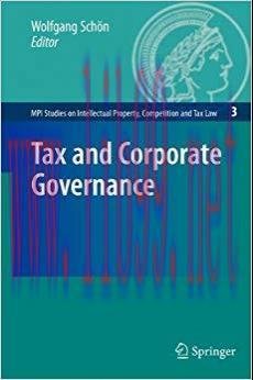 (PDF)Tax and Corporate Governance (MPI Studies on Intellectual Property and Competition Law Boo...