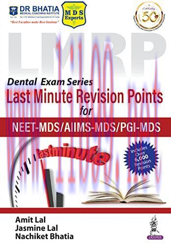 [AME]Dental Exam Series: LMRP Last Minute Revision Points for NEET-MDS/AIIMS-MDS/PGI-MDS (Origi...
