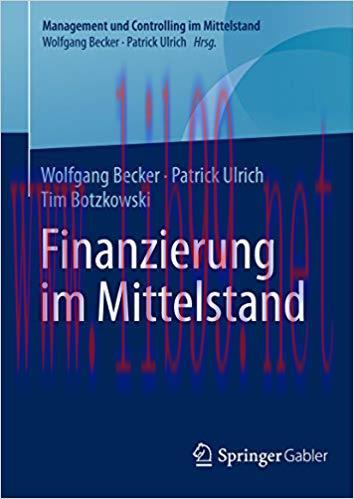 (PDF)Finanzierung im Mittelstand (Management und Controlling im Mittelstand) (German Edition) 1...
