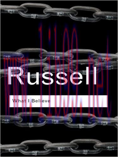 (PDF)What I Believe (Routledge Classics)