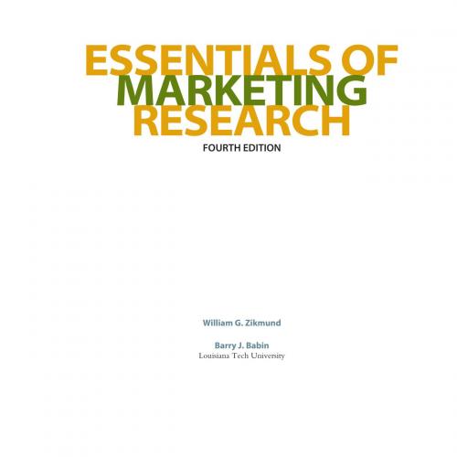 Essentials of Marketing Research, 4 edition