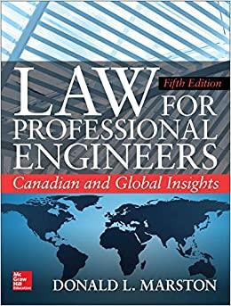 (PDF)Law for Professional Engineers Canadian and Global Insights, Fifth Edition