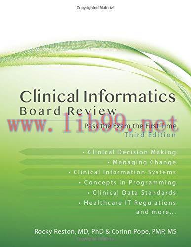 [AME]Clinical Informatics Board Review: Pass the Exam the First Time, 3rd Edition (EPUB)