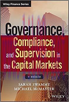(PDF)Governance, Compliance and Supervision in the Capital Markets (Wiley Finance) 1st Edition