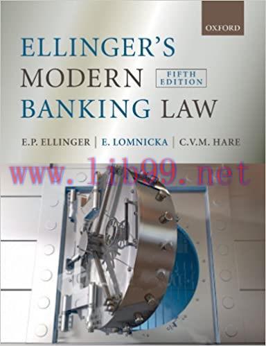 (PDF)Ellinger&rsquo;s Modern Banking Law