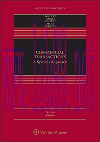 (PDF)Commercial Transactions: A Systems Approach (Aspen Casebook Series)