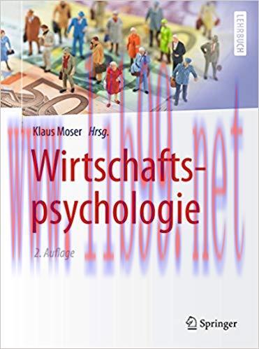 (PDF)Wirtschaftspsychologie (Springer-Lehrbuch) (German Edition) 2nd Edition