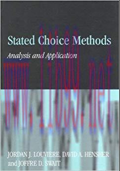 (PDF)Stated Choice Methods: Analysis and Applications 1st Edition