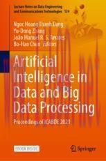 [PDF]Artificial Intelligence in Data and Big Data Processing: Proceedings of ICABDE 2021