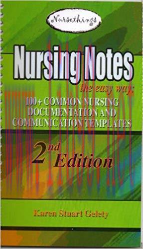 (PDF)Nursing Notes the Easy Way:100+ Common Nursing Documentation and Communication Templates 2...