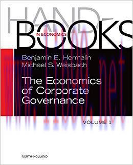 (PDF)The Handbook of the Economics of Corporate Governance (Handbooks in Economics 1) 1st Editi...