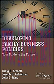 (PDF)Developing Family Business Policies: Your Guide to the Future (A Family Business Publicati...