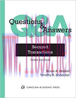 (PDF)Questions & Answers: Secured Transactions, Third Edition 3rd Edition