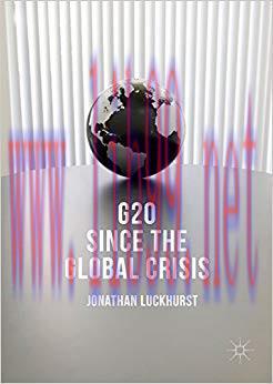 (PDF)G20 Since the Global Crisis 1st ed. 2016 Edition
