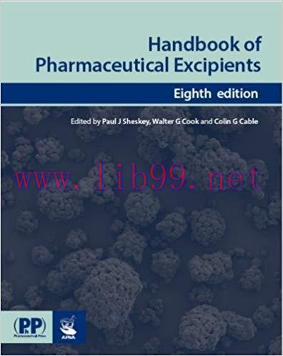 [Html]Handbook of Pharmaceutical Excipients 8th Edition