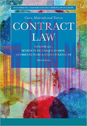 (PDF)Cases, Materials and Text on Contract Law (Ius Commune Casebooks for the Common Law of Eur...