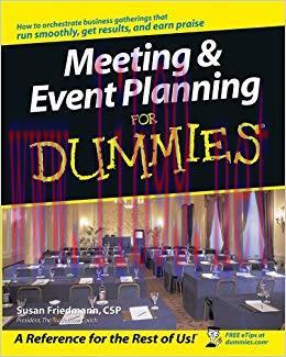 Meeting and Event Planning For Dummies 1st Edition,