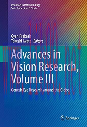[AME]Advances in Vision Research, Volume III: Genetic Eye Research around the Globe (Essentials...
