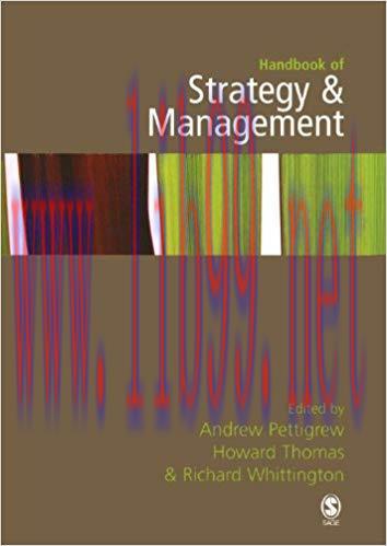 (PDF)Handbook of Strategy and Management 1st Edition