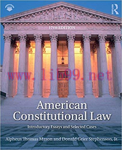 [PDF]American Constitutional Law: Introductory Essays and Selected Cases, 17e [Alpheus Thomas M...