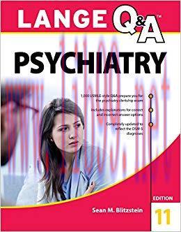 (PDF)Lange Q&A Psychiatry, 11th Edition 11th Edition
