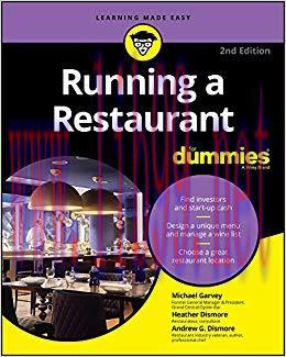 Running a Restaurant For Dummies 2nd Edition,