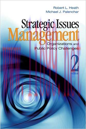 Strategic Issues Management: Organizations and Public Policy Challenges 2nd Edition,