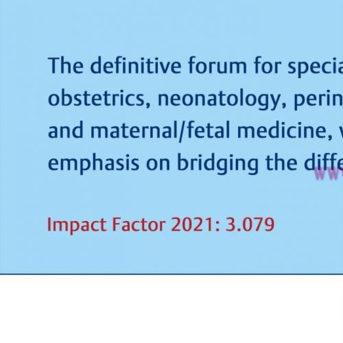[AME]American Journal of Perinatology 2022 Full Archives (True PDF)