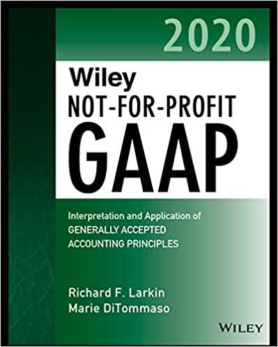 Wiley Not‐for‐Profit GAAP 2020