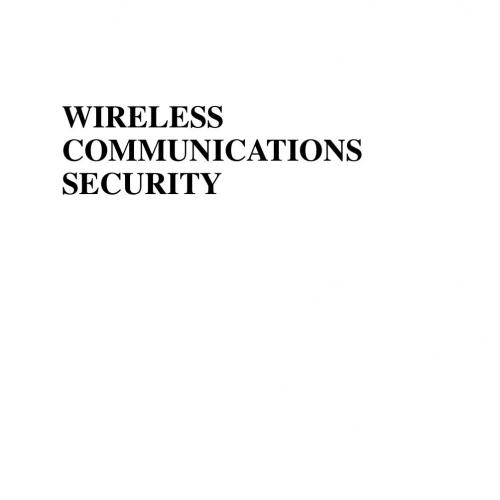 Wireless Communications Security Solutions for the Internet of Things 1119084393