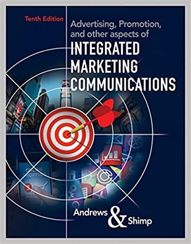 Advertising, Promotion, and other aspects of Integrated Marketing Communications 10th Edition [...