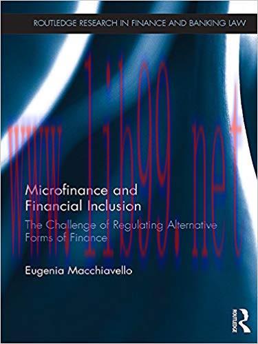 (PDF)Microfinance and Financial Inclusion: The challenge of regulating alternative forms of fin...