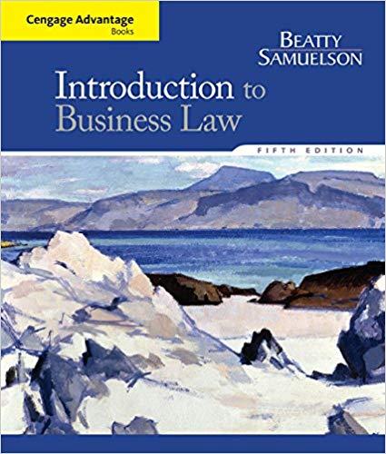 (Test Bank)Introduction to Business Law , 5th Edition by Jeffrey F. Beatty.zip