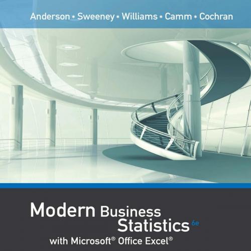 Modern Business Statistics with Microsoft Office Excel 8th - David R. Anderson