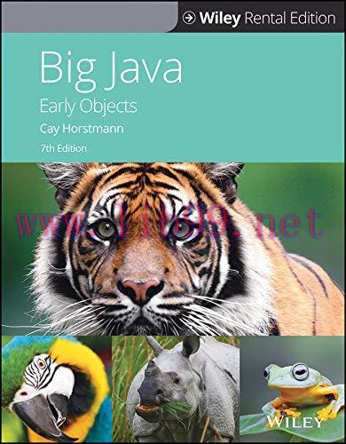 [FOX-Ebook]Big Java: Early Objects, 7th Edition